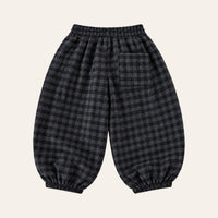 Balloon Jogger Pants in Large Check, back