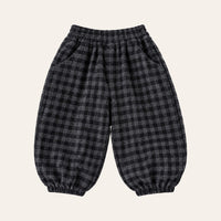 Balloon Jogger Pants in Large Check, front