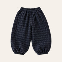 Balloon Jogger Pants in Small Check, front