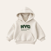 Big Apple Hoodie in White, front