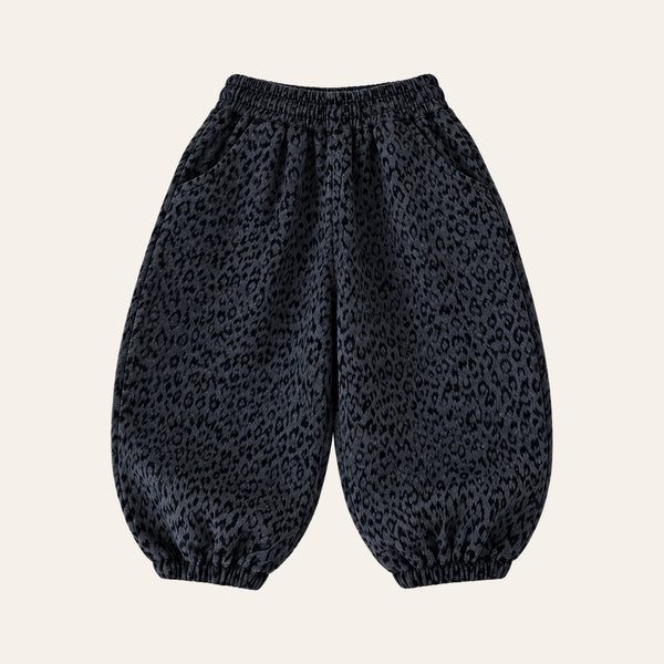 Balloon Jogger Pants in Leopard, front