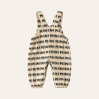 Little Dungarees in Letter Print, back