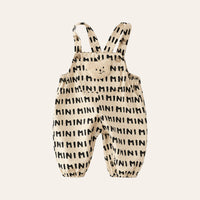 Little Dungarees in Letter Print, front