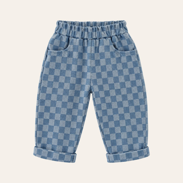 Milo Unisex Jeans in Blue, front