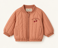 Padded Jacket in Dusty Pink, front