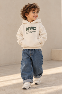 Relaxed Jeans in Light Blue, worn by a child